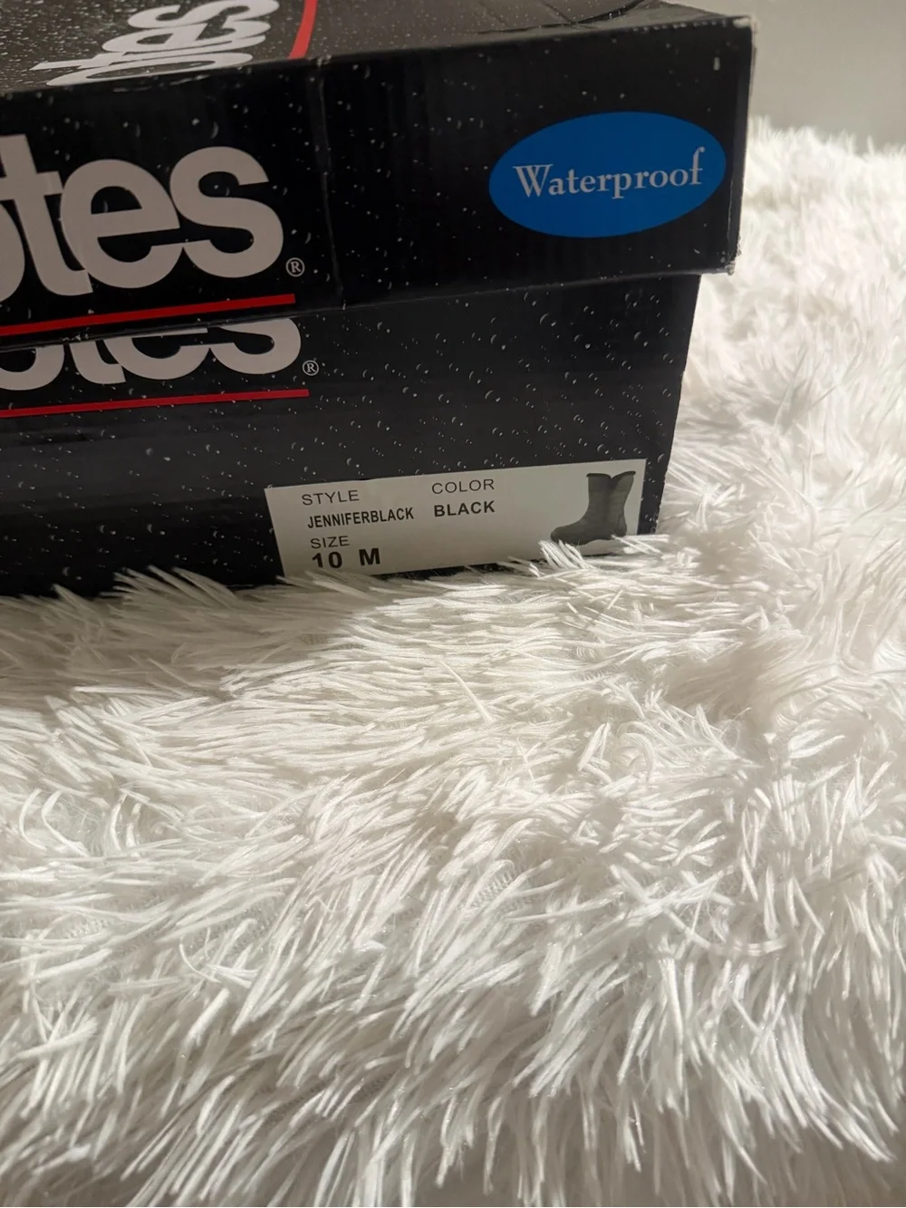 Totes Women Black Insulated Snow Boots with Faux Fur Cuff Size 10